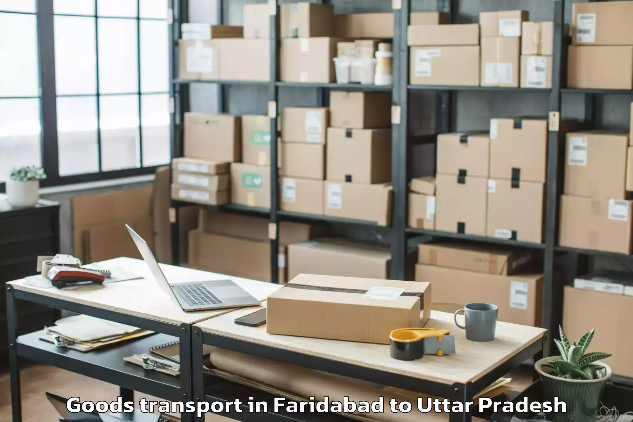 Comprehensive Faridabad to Kaptanganj Goods Transport